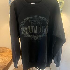 Vintage Zoological Society of San Diego Black Graphic Sweatshirt